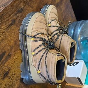 Dr. Martens Tan Winter Boots